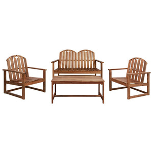 Patio Furniture Sets 4 Piece Outdoor Lounge Set Solid Acacia Wood