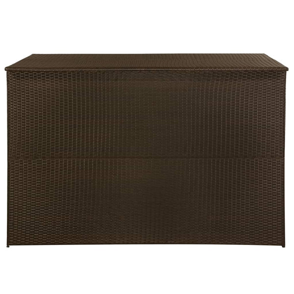 Storage Deck Boxes Garden Storage Box Brown 150X100x100 Cm Poly Rattan