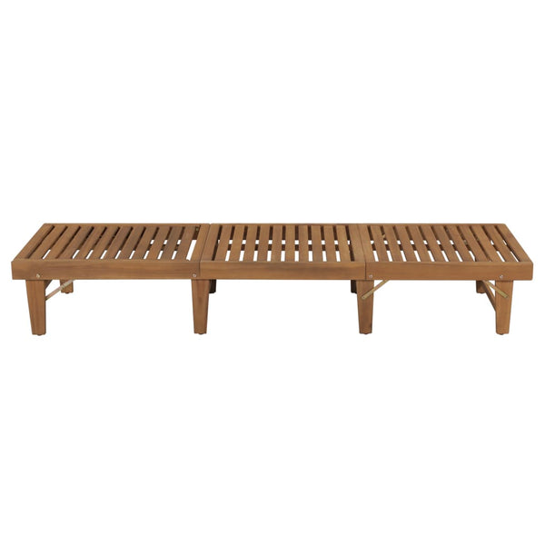 Loungers Folding Sun Lounger Solid Acacia Wood