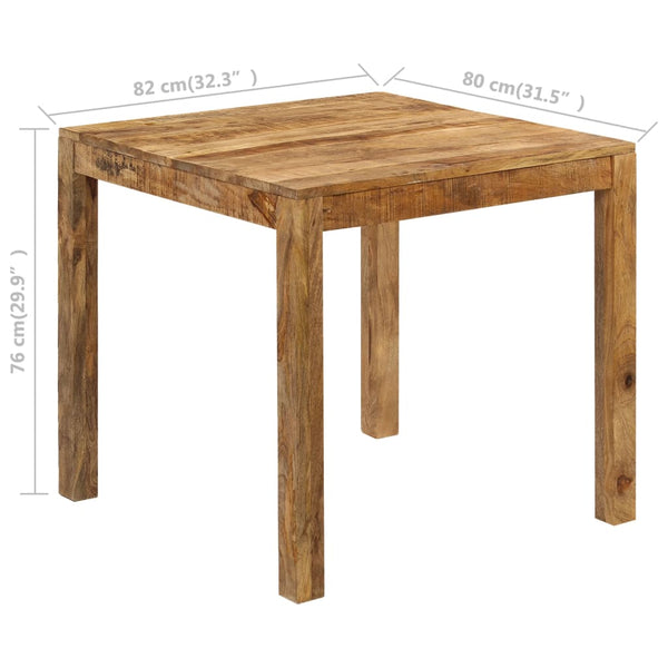 Dining Tables Dining Table Solid Mango Wood 82X80x76 Cm