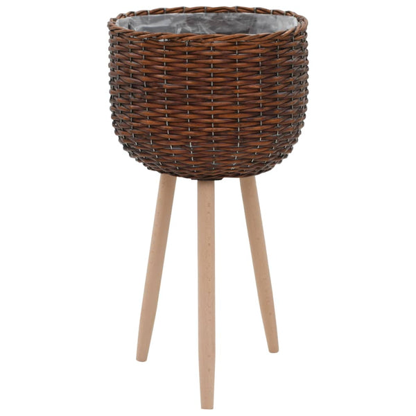 Planter 3 Pcs Wicker With Pe Lining