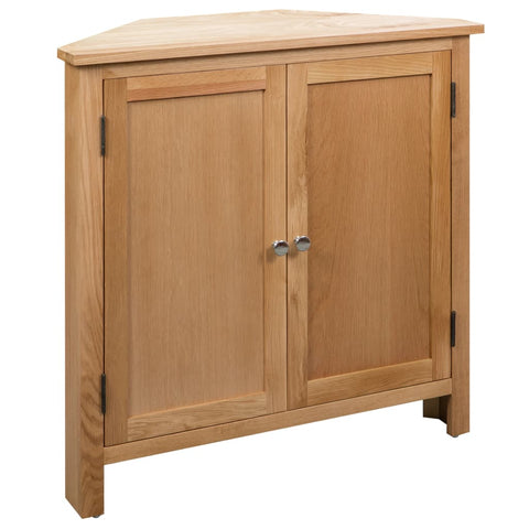 Cabinets & Cupboards Corner Cabinet 80X33.5X78 Cm Solid Oak Wood