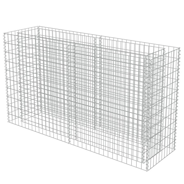 Gabion Raised Bed Galvanised Steel 180X50x100 Cm