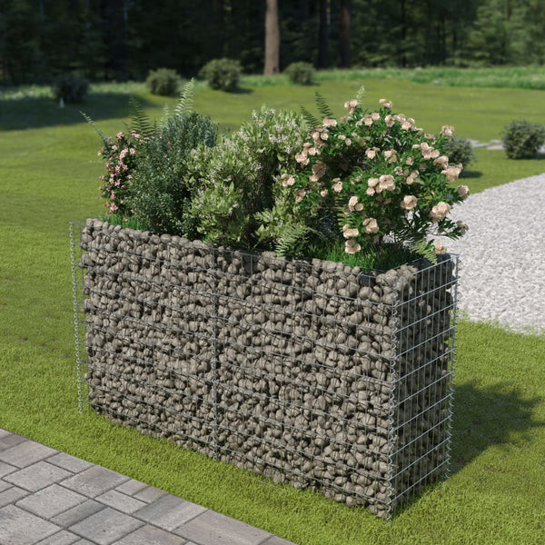 Gabion Baskets Gabion Raised Bed Galvanised Steel 180X50x100 Cm