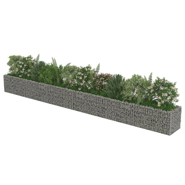 Gabion Baskets Gabion Raised Bed Galvanised Steel 540X50x50 Cm