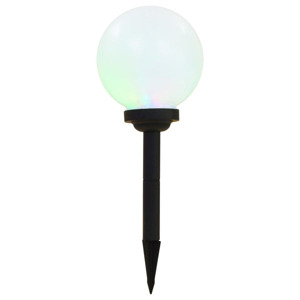 Outdoor Solar Lamps 3 Pcs Led Spherical 20 Cm Rgb