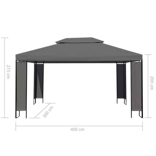 Gazebos & Pergolas Gazebo Anthracite 300X400 Cm