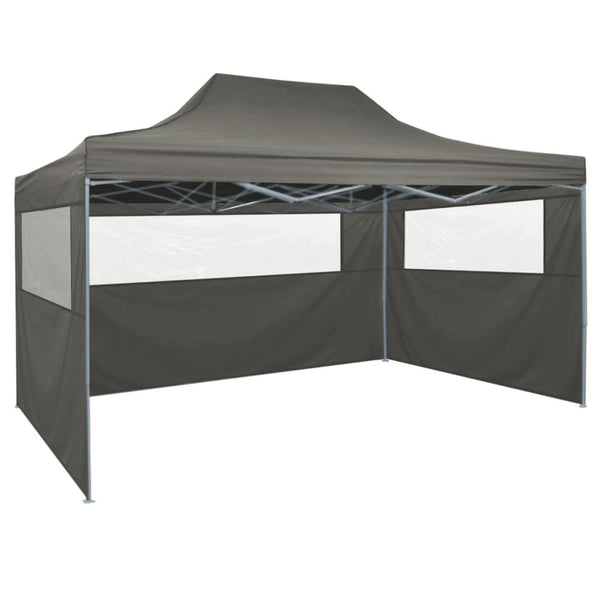 Foldable Tent Pop-Up With 4 Side Walls 3X4.5 M