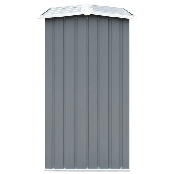 Sheds Summerhouses Carports Garden Log Storage Shed Galvanised Steel 172X91x154 Cm Grey