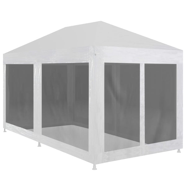 Party Tent With 6 Mesh Sidewalls 6X3