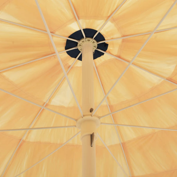 Beach Umbrellas Beach Umbrella Natural 240 Cm Hawaii Style