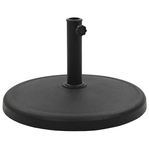 Umbrella Accessories Parasol Base Round Polyresin 19 Kg Black