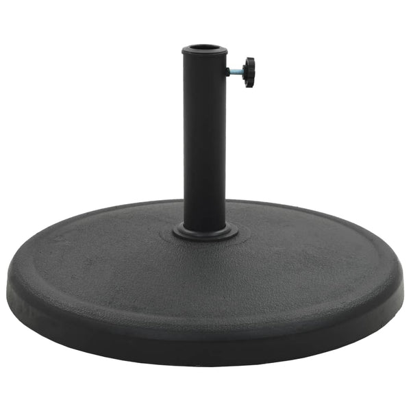 Umbrella Accessories Parasol Base Round Polyresin 19 Kg Black