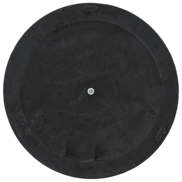 Parasol Base Round Polyresin 19 Kg Black