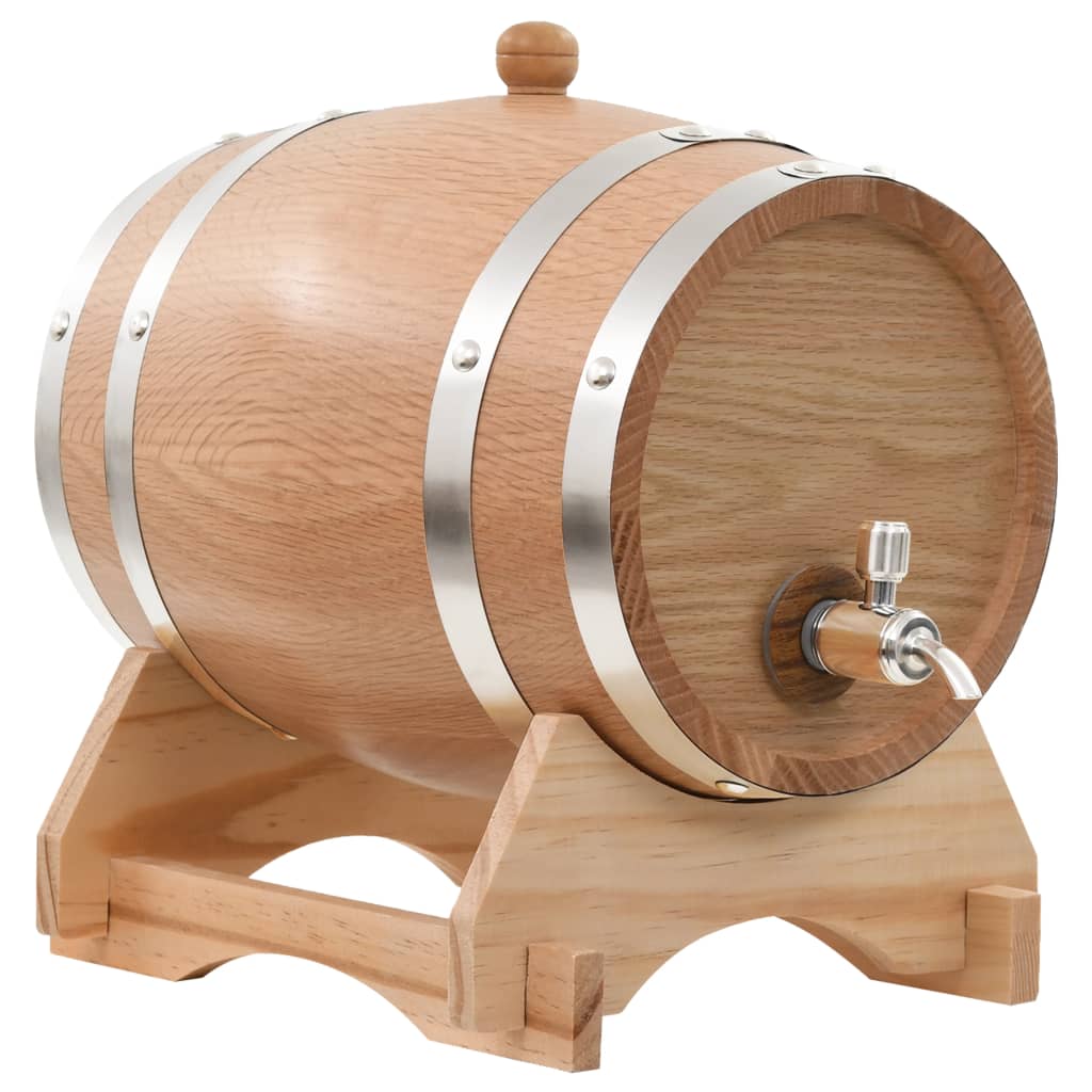 Dispensers Wine Barrel With Tap Solid Oak Wood 6 L