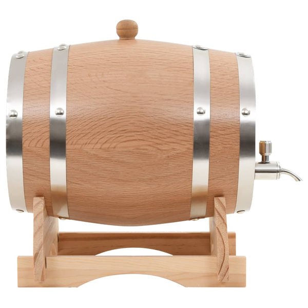 Dispensers Wine Barrel With Tap Solid Oak Wood 6 L