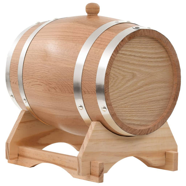 Dispensers Wine Barrel With Tap Solid Oak Wood 6 L