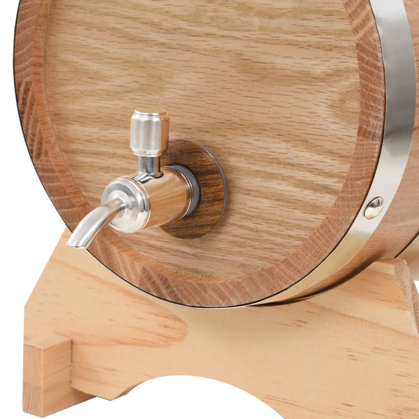 Dispensers Wine Barrel With Tap Solid Oak Wood 6 L