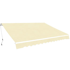 Awning & Canopy Parts Folding Awning Manual Operated 400 Cm Cream