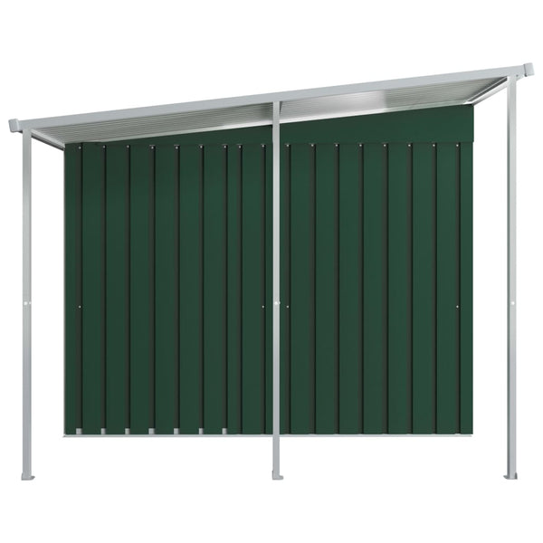 Sheds Summerhouses Carports Garden Shed With Extended Roof 346X236x181 Cm Steel