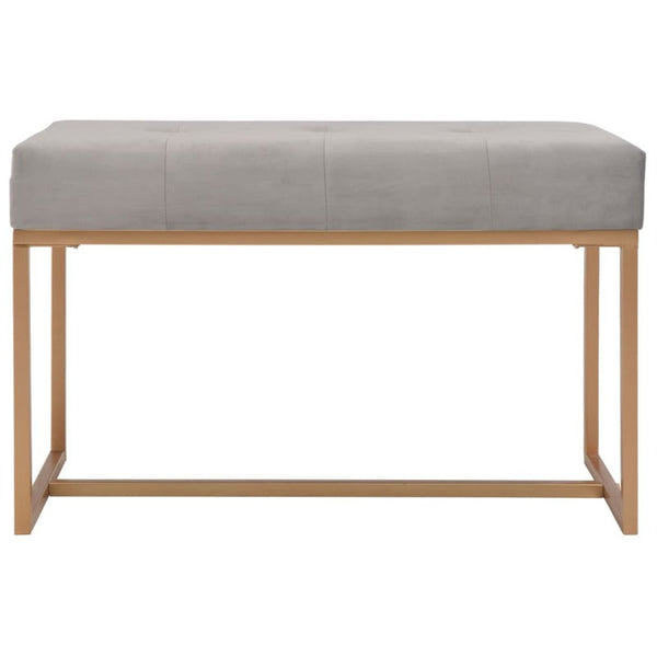 Benches Bench 80 Cm Grey Velvet