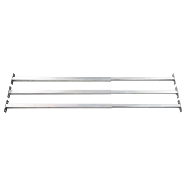 Other Window Accessories Adjustable Security Window Bars 3 Pcs 710 1200 Mm