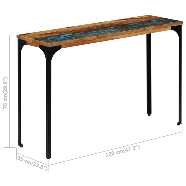 Hall Tables Console Table 120X35x76 Cm Solid Reclaimed Wood