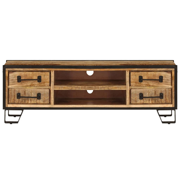 Tv Cabinet With Drawers 120X30x40 Cm Solid Mango Wood