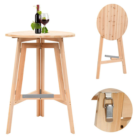 Bar Tables Foldable Bar Table 78 Cm Fir Wood