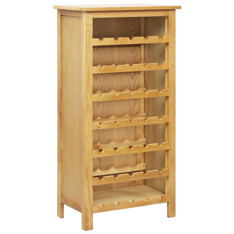 Racks Wine Cabinet 56X32x110 Cm Solid Oak Wood