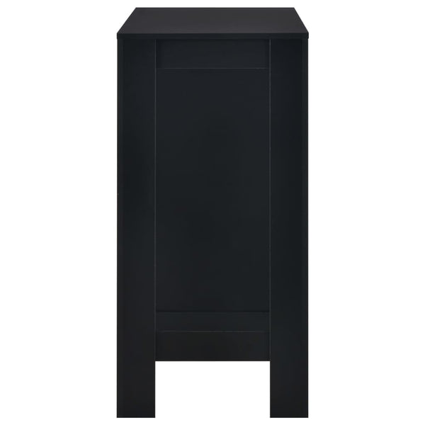 Bar Tables Bar Table With Shelf Black 110X50x103 Cm