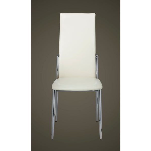 Dining Chairs 4 Pcs White Faux Leather