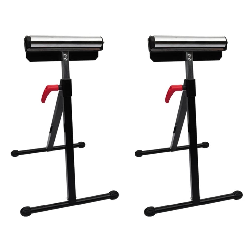 Work Benches Set Of 2 Adjustable Roller Stands