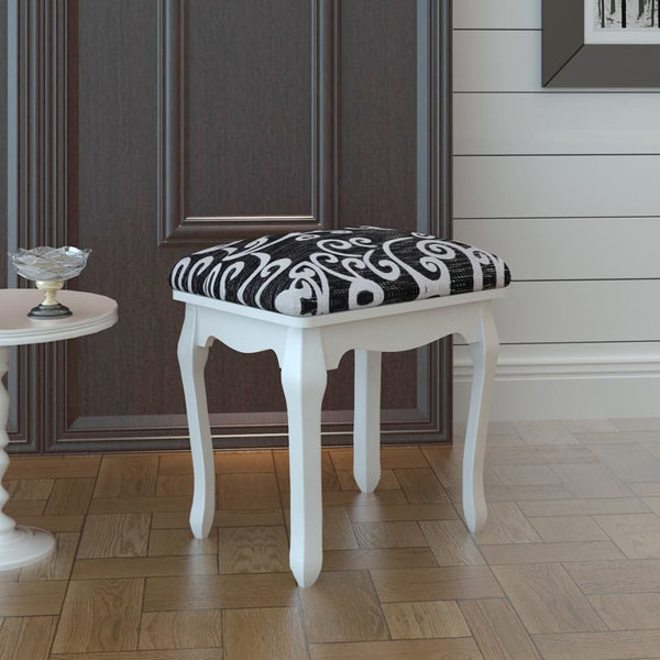 Dressing Tables Dressing Stool Black Fabric