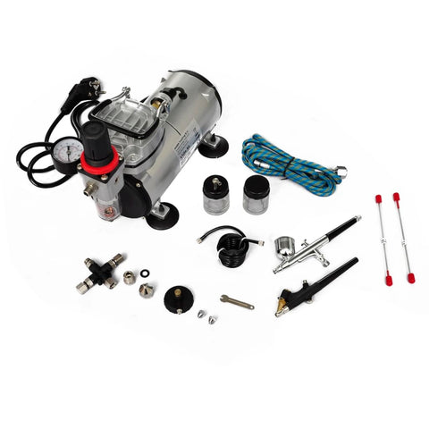 Airbrush Tanning Compressors Airbrush Compressor Set With 2 Pistols