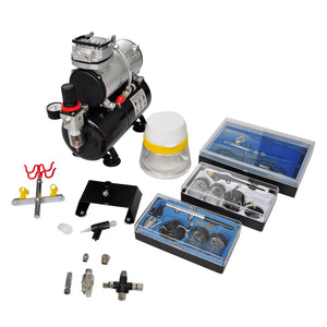 Airbrush Tanning Compressors Airbrush Compressor Set With 3 Pistols 310 X 150 Mm