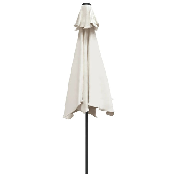 Patio Umbrellas Parasol Sand White 3M Steel Pole