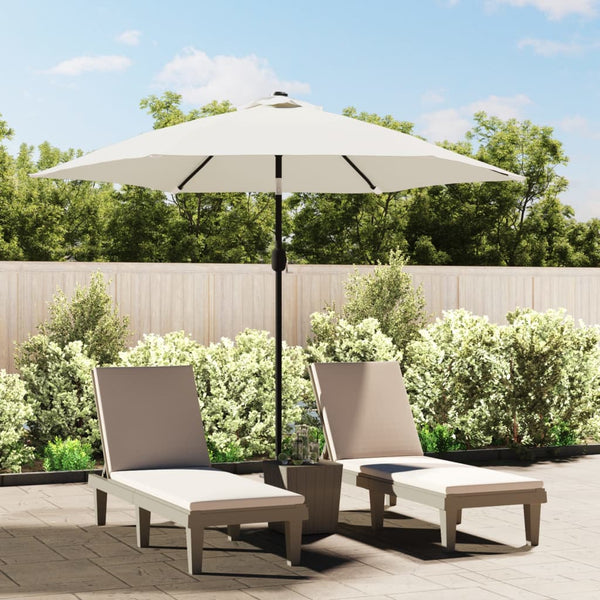 Patio Umbrellas Parasol Sand White 3M Steel Pole