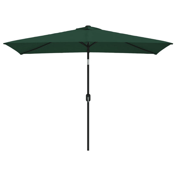 Patio Umbrellas Parasol 200 X 300 Cm Green Rectangular