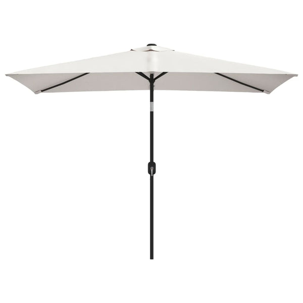 Patio Umbrellas Parasol 200 X 300 Cm Sand White Rectangular