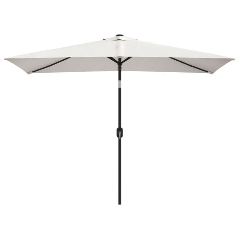 Patio Umbrellas Parasol 200 X 300 Cm Sand White Rectangular