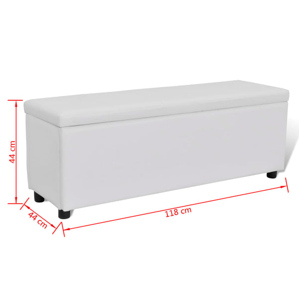 Benches Storage Bench White Medium Size