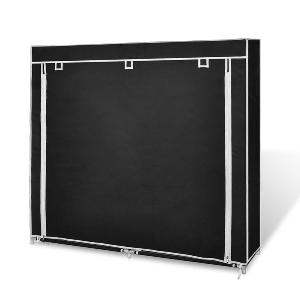 Shoe Cabinets Fabric Shoe Cabinet With Cover 115 X 28 110 Cm Black