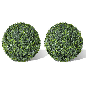 Artificial Plants Boxwood Ball Artificial Leaf Topiary 35 Cm 2 Pcs