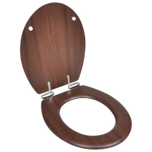 Toilet Seats Wc Toilet Seat Mdf Soft Close Lid Simple Design Brown