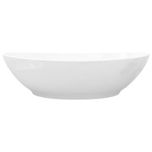 Luxury Ceramic Basin Oval-Shaped Sink White 40 X 33 Cm