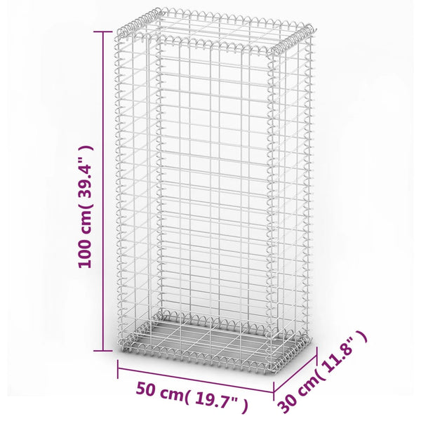 Gabion Baskets Gabion Basket With Lids Galvanised Wire 100 X 50 30 Cm