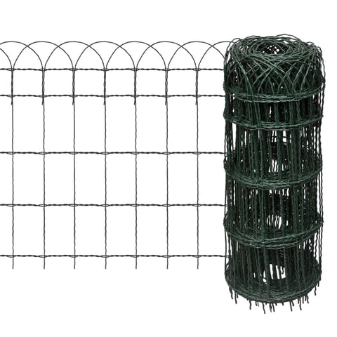 Garden Edging & Borders Garden Border Fence Powder Coated Iron 10X0.65 M