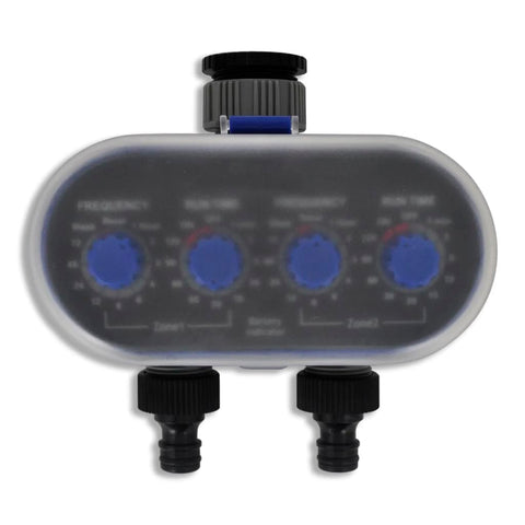 Garden Electronic Automatic Water Timer Irrigation Double Outlet
