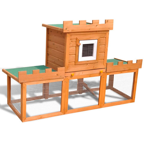 Small Animal Cages & Hutches Outdoor Large Rabbit Hutch House Pet Cage Single